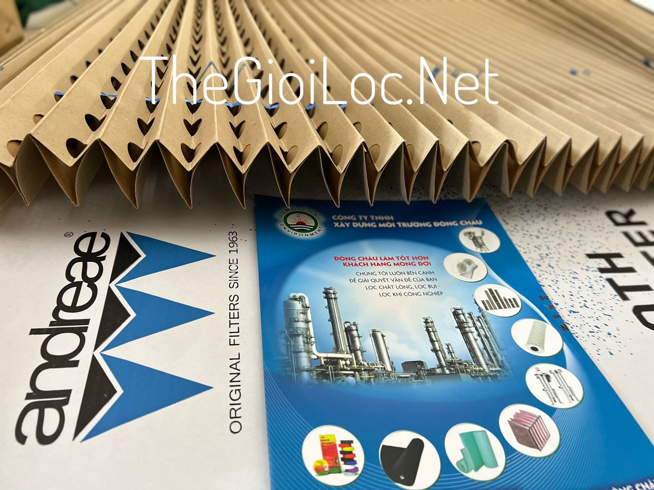 AF111 (Màu nâu) Andreae Giấy lọc bụi sơn khô 2 lớp