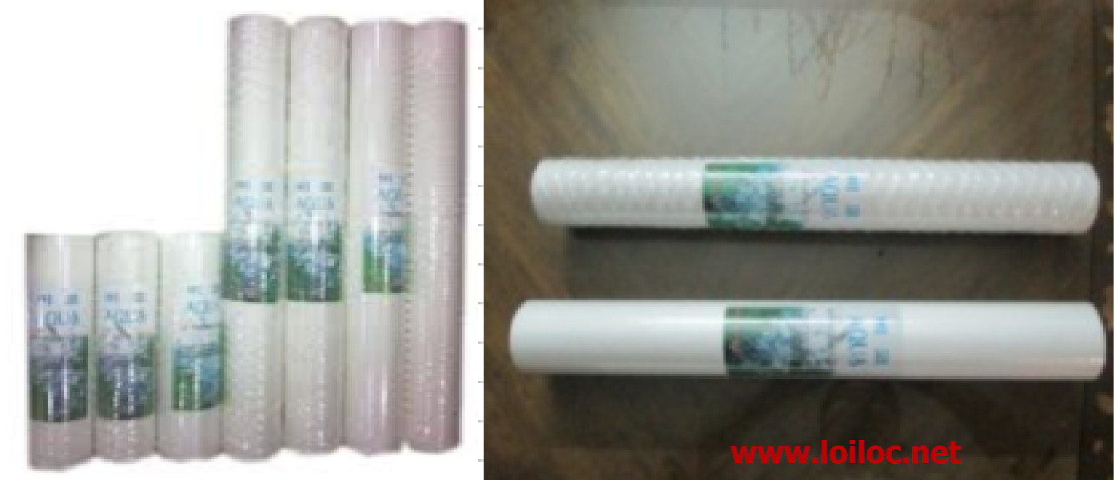 Lõi lọc nén Aqua và Lõi sợi quấn Aqua