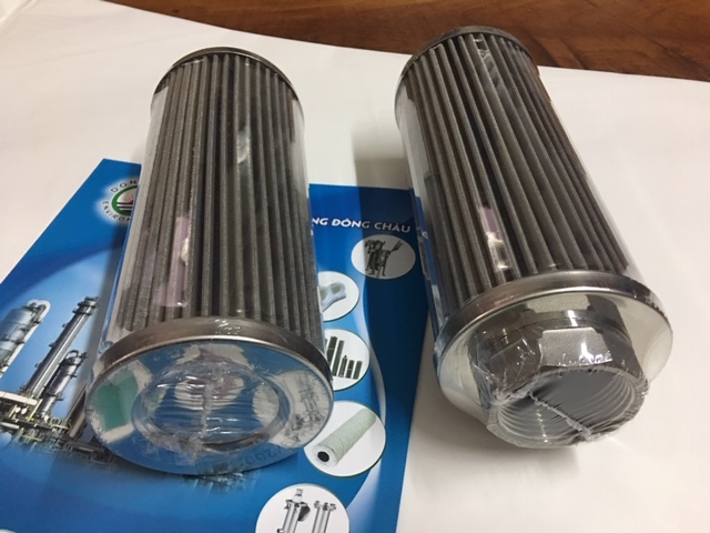 Lõi lọc dầu thủy lực động cơ inox xếp nếp