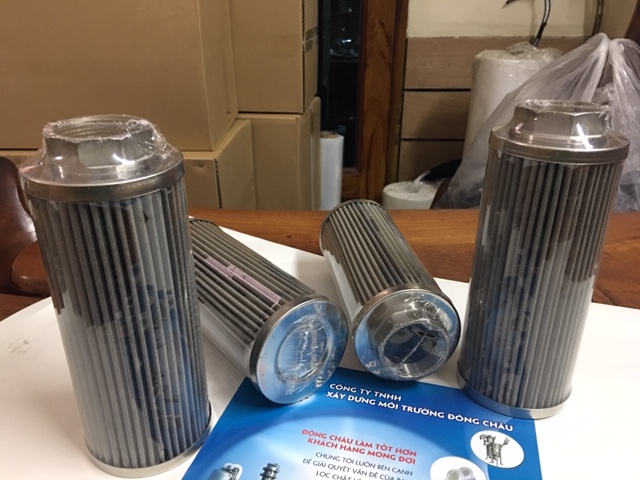 Lõi lọc dầu thủy lực động cơ inox xếp nếp