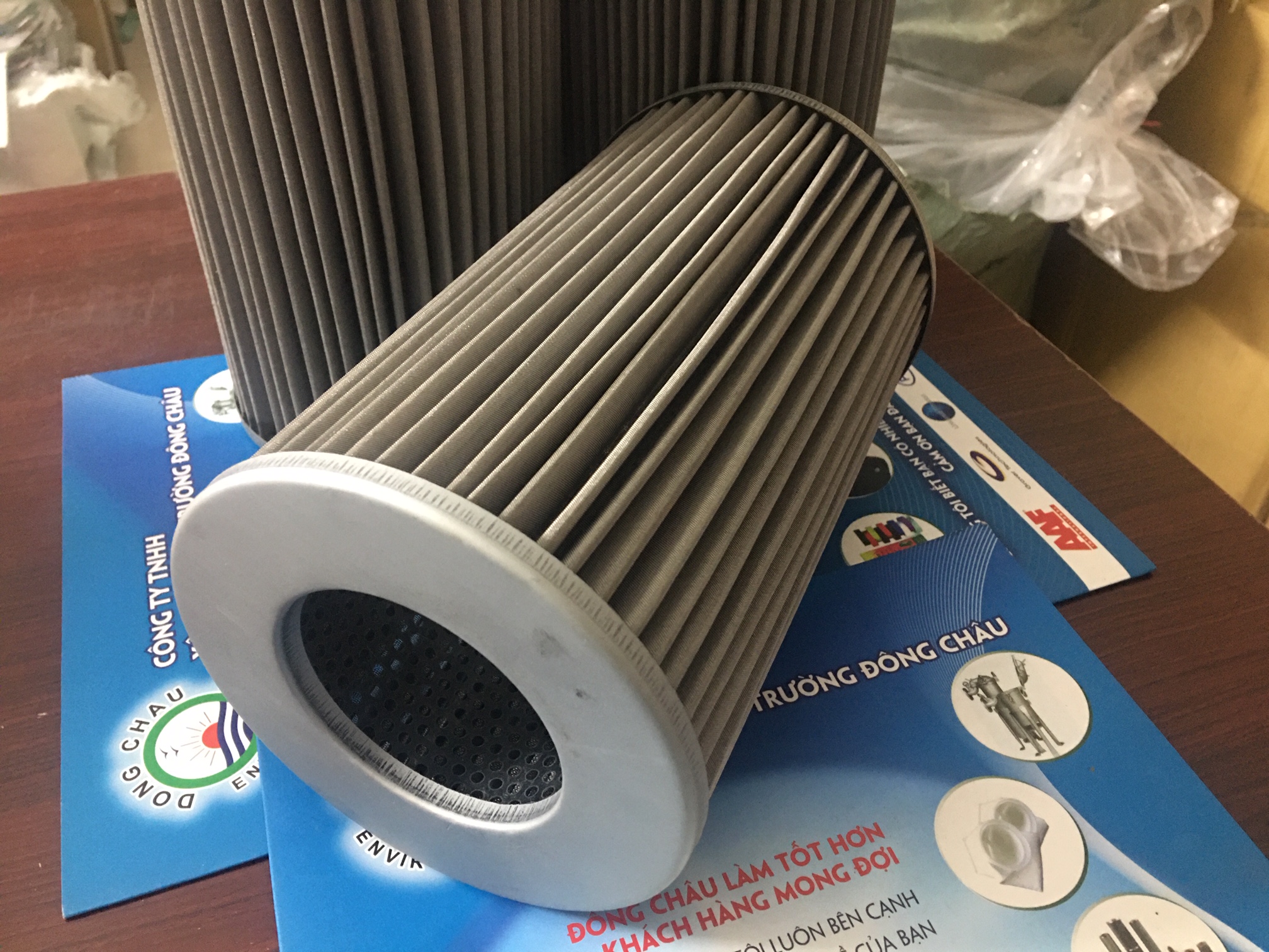 Lõi lọc dầu thủy lực lưới inox gấp nếp