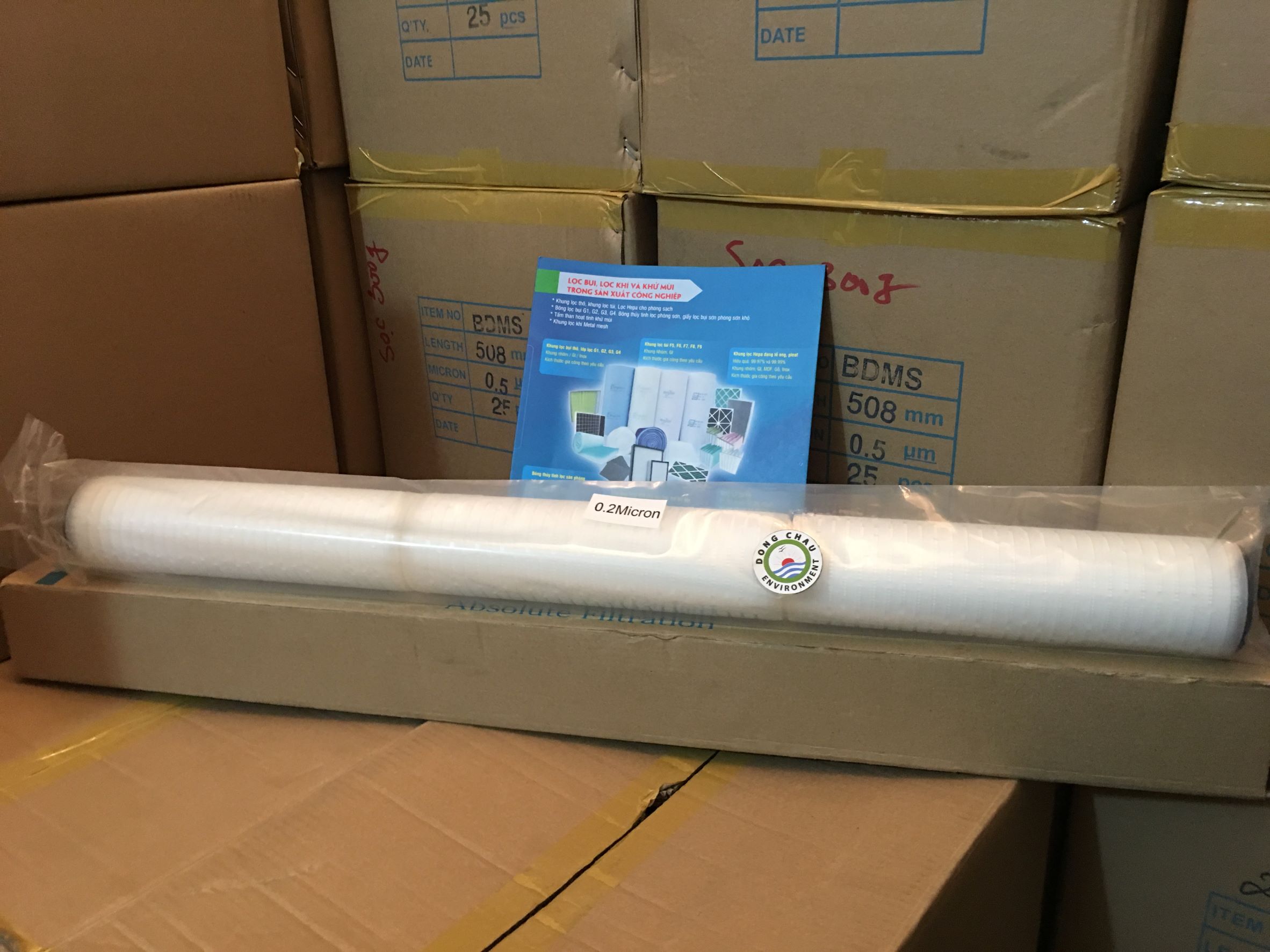 Lõi Lọc Giấy Xếp 0.2 Micron 30 Inch DOE Clean Green