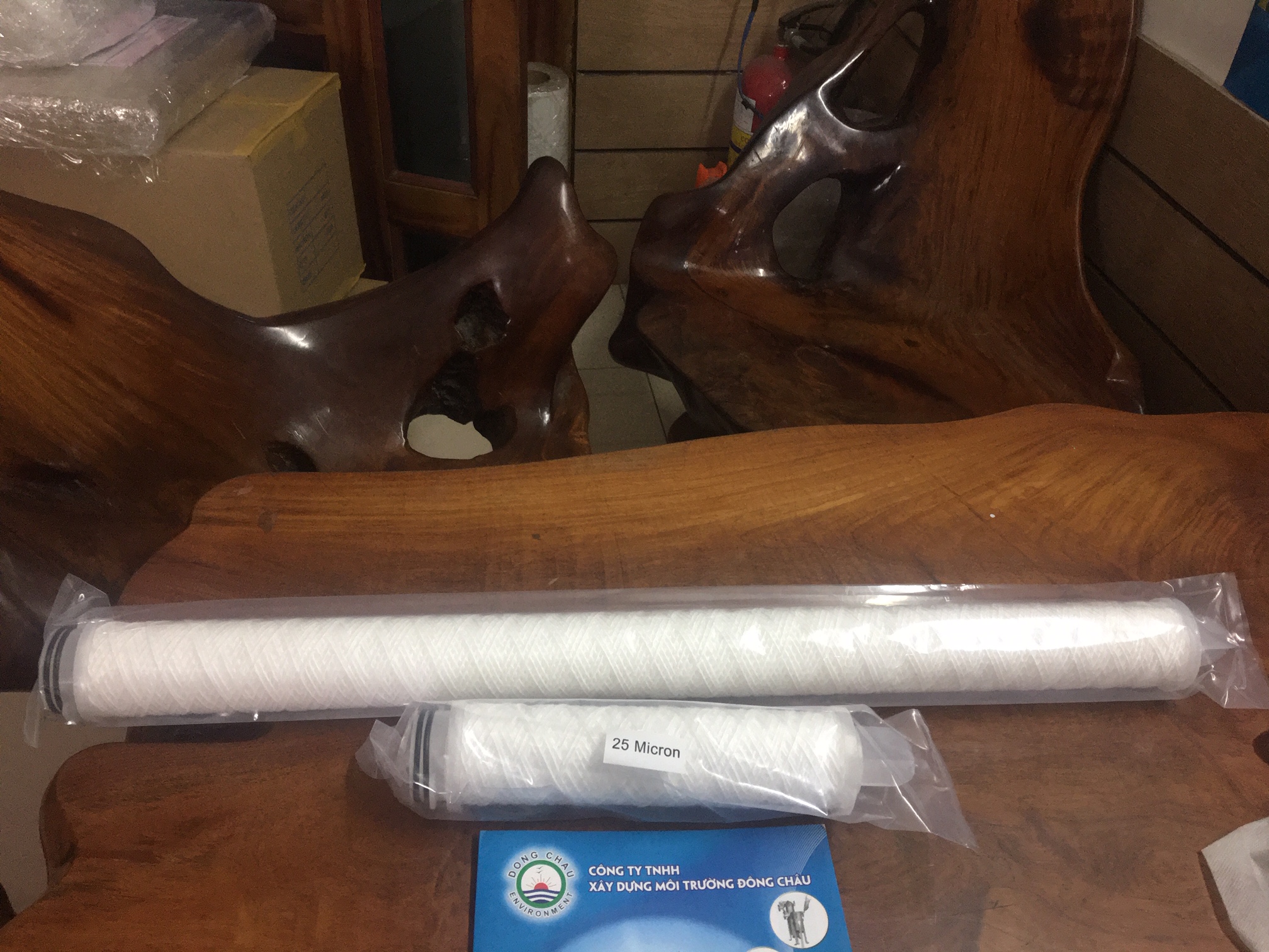 Lõi Lọc 0.5 Micron 30 Inch Dạng Sợi Quấn Chỉ Oring 226 Đầu Bằng