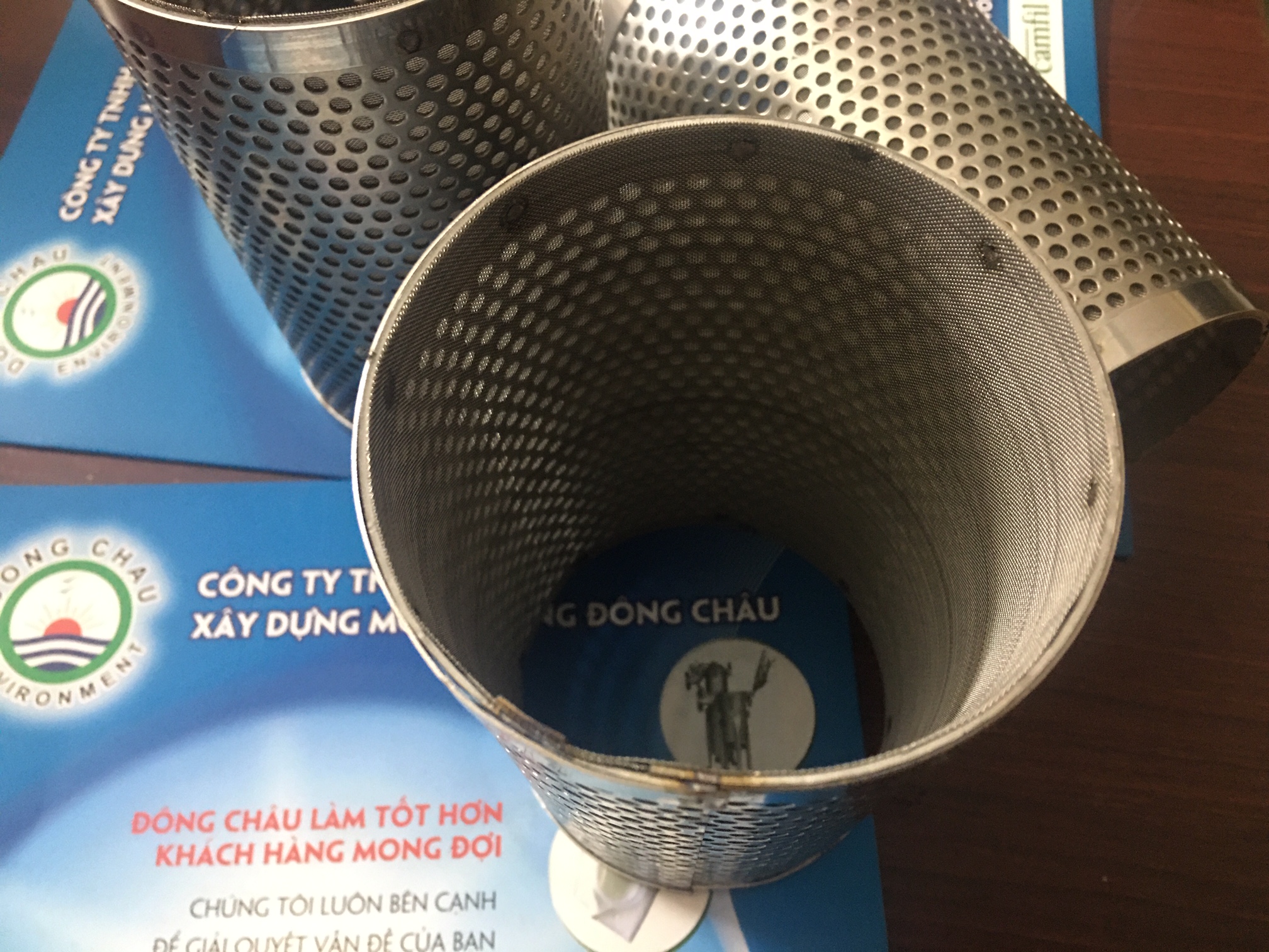 Ống inox lỗ tròn lọc rác lọc cát sỏi