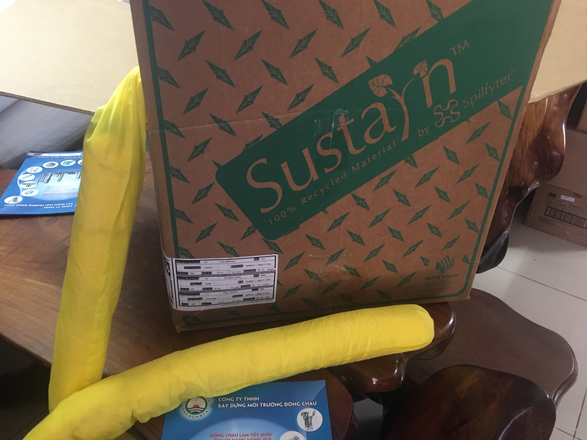 Sock Phao Thấm Hút Hóa Chất Nguy Hại Đổ Tràn S2-37 Spilfyter