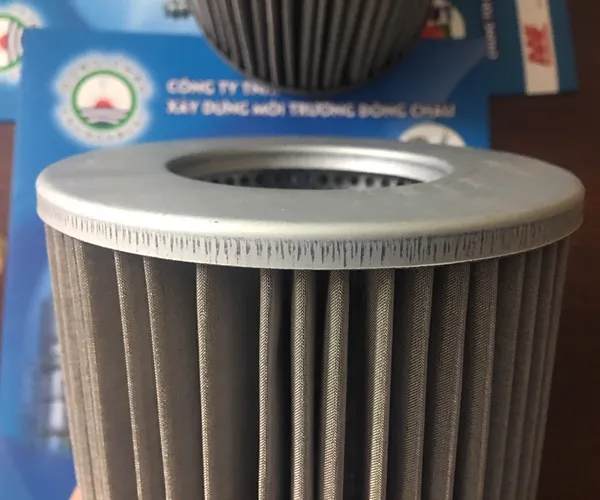 Lõi lọc dầu thủy lực lưới inox gấp nếp
