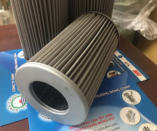 Lõi lọc dầu thủy lực lưới inox gấp nếp