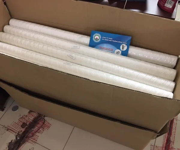Lõi Sợi Quấn CPP Cartridge Lọc Nước Và Hóa Chất 20 Micron