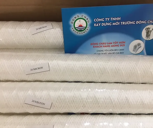 Lõi Sợi Quấn CPP Cartridge Lọc Nước Và Hóa Chất 20 Micron