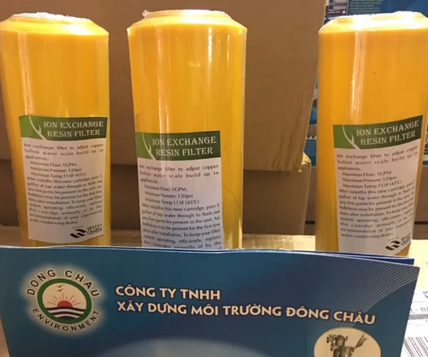 Lõi Lọc Hạt Nhựa Làm Mềm Nước 10 Inch Cation