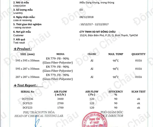 Khung Lọc Túi F8 592 X 592 X 600mm Khung G.I