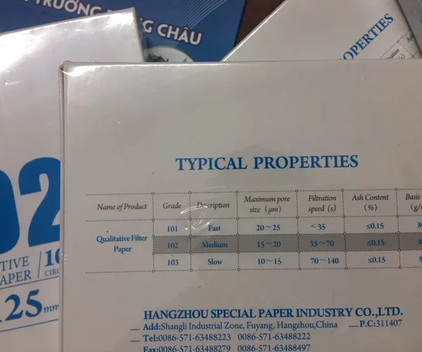 Giấy Lọc Newstar 102-125mm Lọc Cặn Hóa Chất Phòng Thí Nghiệm