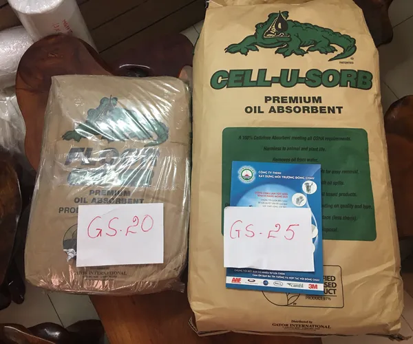 Bông xơ thấm hút dầu tràn GS25 Cellu Sorb