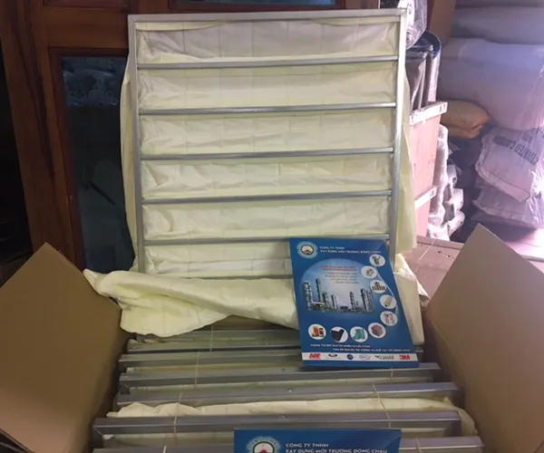 Khung Lọc 6 Túi F8 Màu Vàng Khung Lọc Medium Pocket