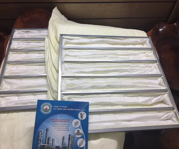 Khung Lọc 6 Túi F8 Màu Vàng Khung Lọc Medium Pocket