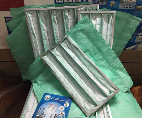 Khung Túi Lọc Bụi F6 Màu Xanh