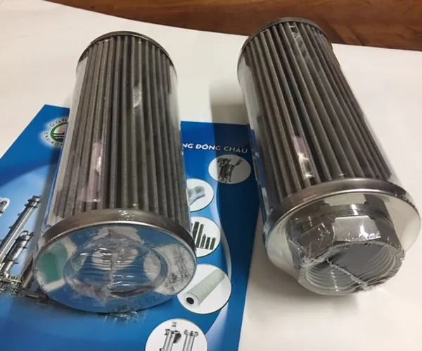 Lõi lọc dầu thủy lực động cơ inox xếp nếp