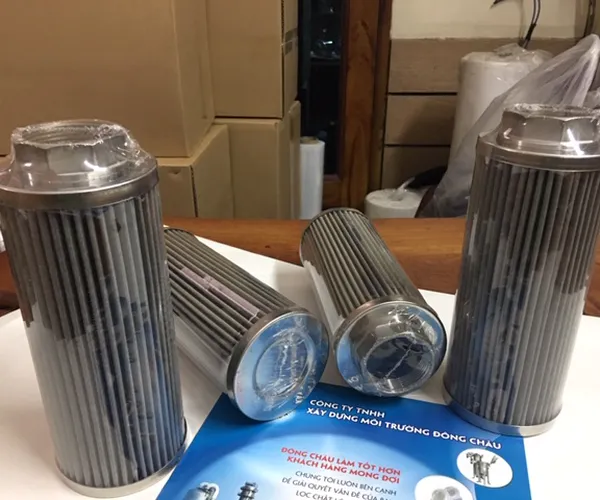 Lõi lọc dầu thủy lực động cơ inox xếp nếp