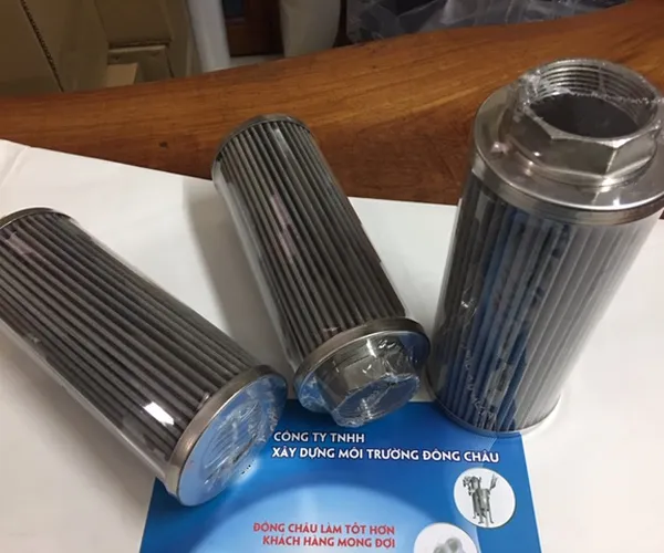 Lõi lọc dầu thủy lực động cơ inox xếp nếp
