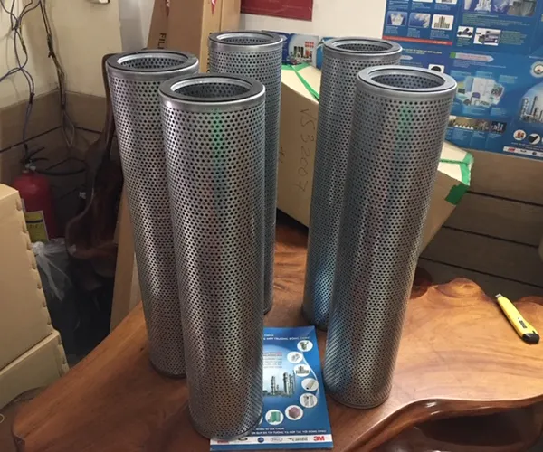 Lõi inox gấp nếp lọc dầu thủy lực cho động cơ
