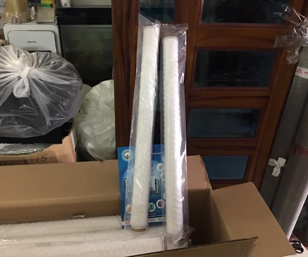 Lõi Lọc 0.5 Micron 30 Inch Dạng Sợi Quấn Chỉ Oring 226 Đầu Bằng