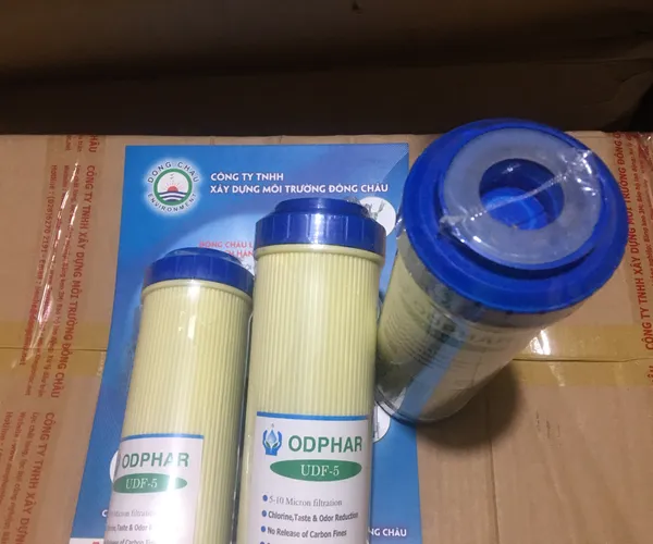 Lõi lọc than hoạt tính vỏ nhựa GAC UDF 10 inch