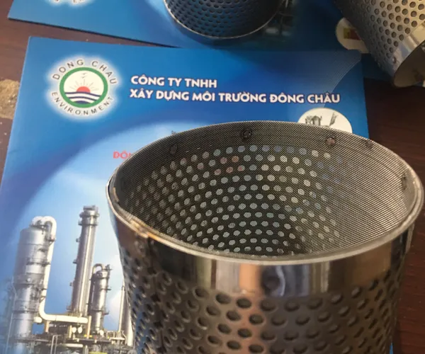 Ống inox lỗ tròn lọc rác lọc cát sỏi