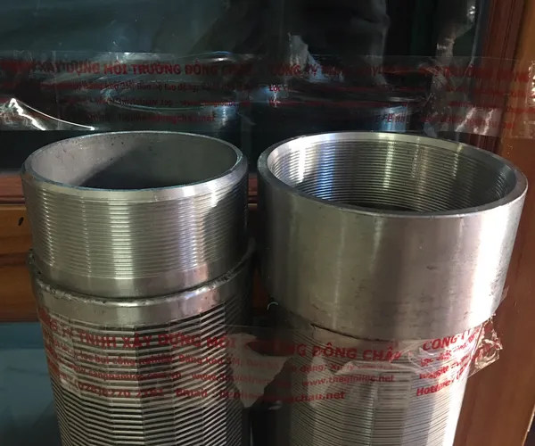 Ống Lọc Khe Inox Kiểu Ren Nối 2 Đầu
