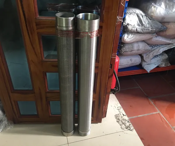Ống Lọc Khe Inox Kiểu Ren Nối 2 Đầu