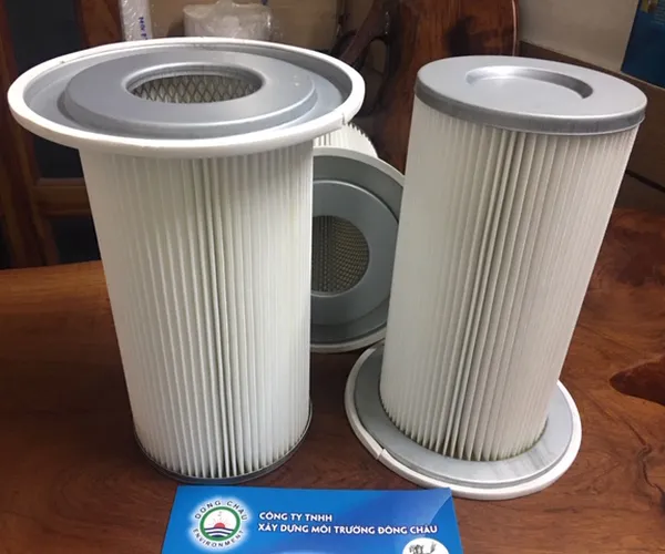Phin lõi lọc khí có vành có mâm chất liệu polyester