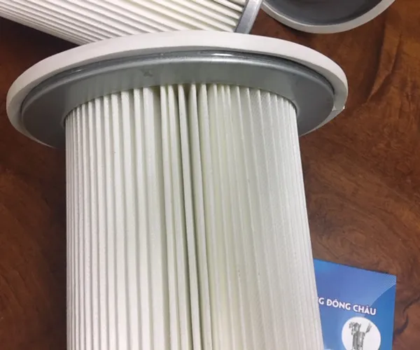 Phin lõi lọc khí có vành có mâm chất liệu polyester