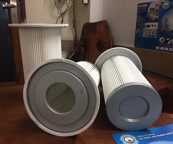 Phin lõi lọc khí có vành có mâm chất liệu polyester