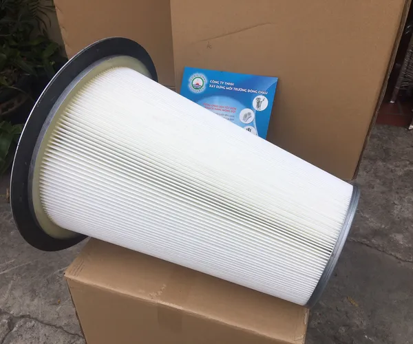 Phin lõi lọc khí hình nón có vành PE