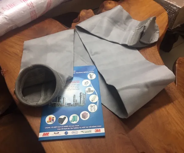 Túi lọc bụi phủ PTFE chịu ăn mòn hơi axit kiềm nhiệt độ cao
