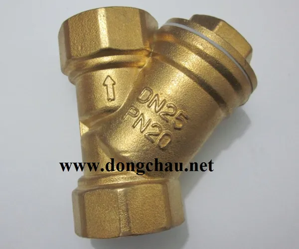 Y lọc bằng đồng 2 đầu ren DN25