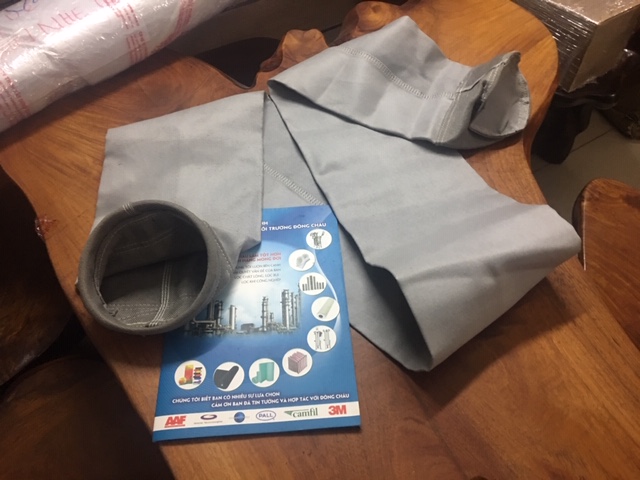 Túi lọc bụi phủ PTFE chịu ăn mòn hơi axit kiềm nhiệt độ cao