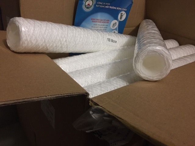 Lõi lọc nước sợi quấn 20 inch 100 micron