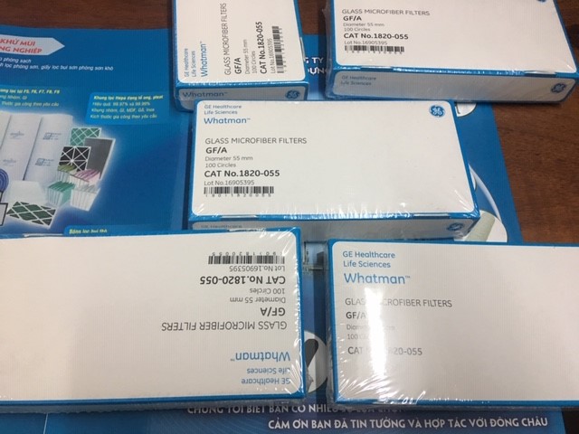 1820-055 GIấy Lọc Whatman Sợi Thủy Tinh GF/A 1.6 Um 55 Mm