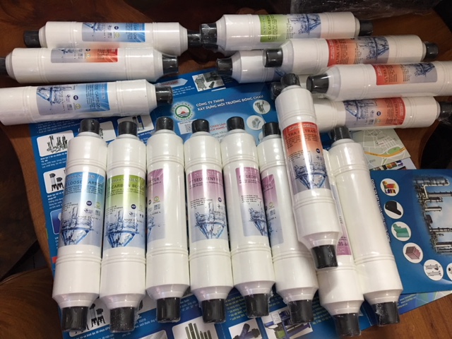 Bộ 4 Lõi Lọc Hàn Quốc Cho Máy Lọc Nước Nóng Lạnh