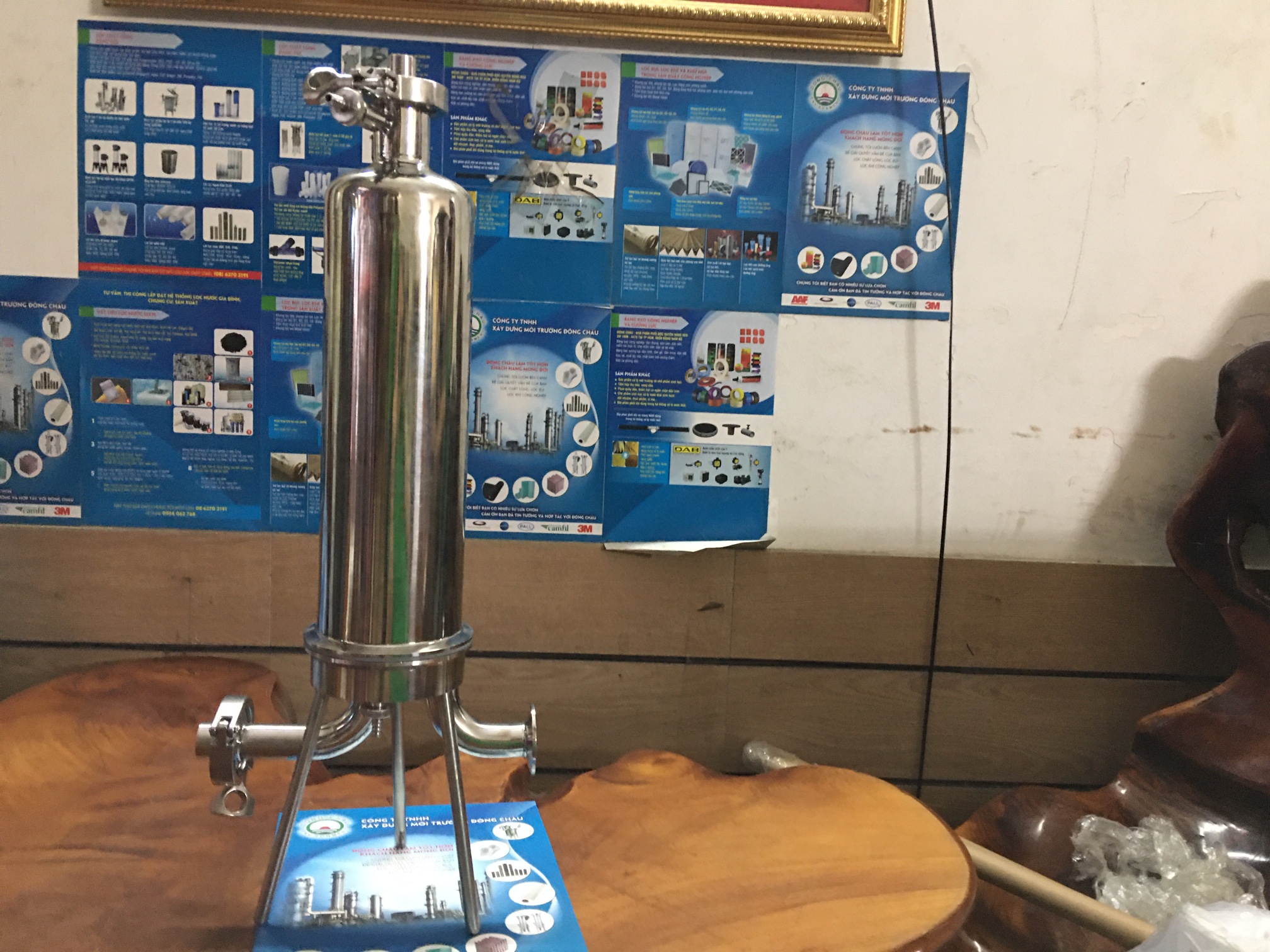 Bộ lọc khí inox 304 10 inch kết nối clamp