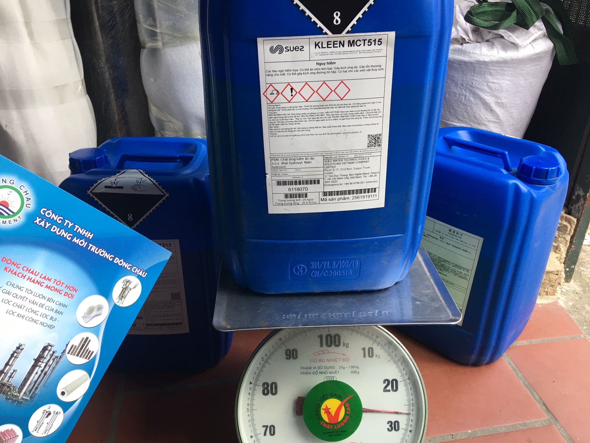 cân nặng Hóa chất tẩy rửa chất hữu cơ màng RO Suez MC515