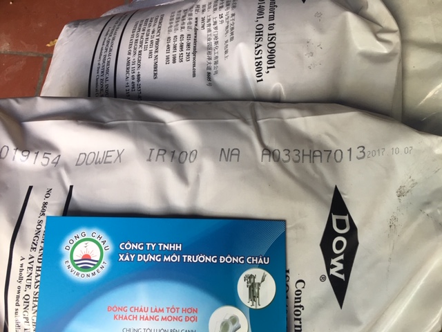 Hạt Cation Dowex Trao Đổi Ion Dương Màm Mềm Nước Cứng IR100Na