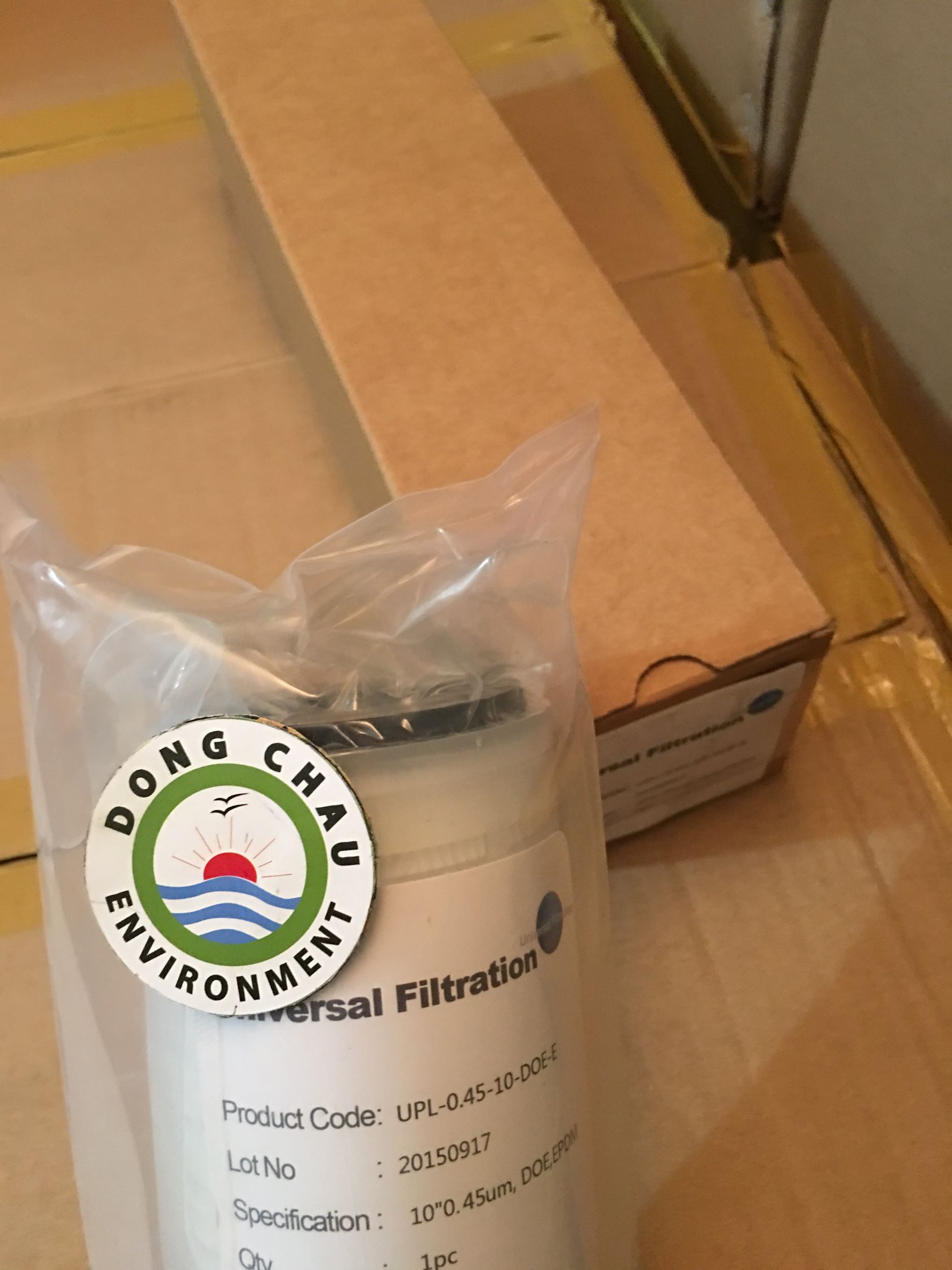 ron Lõi lọc giấy xếp 0.45 micron 10 inch DOE Universal Singapore