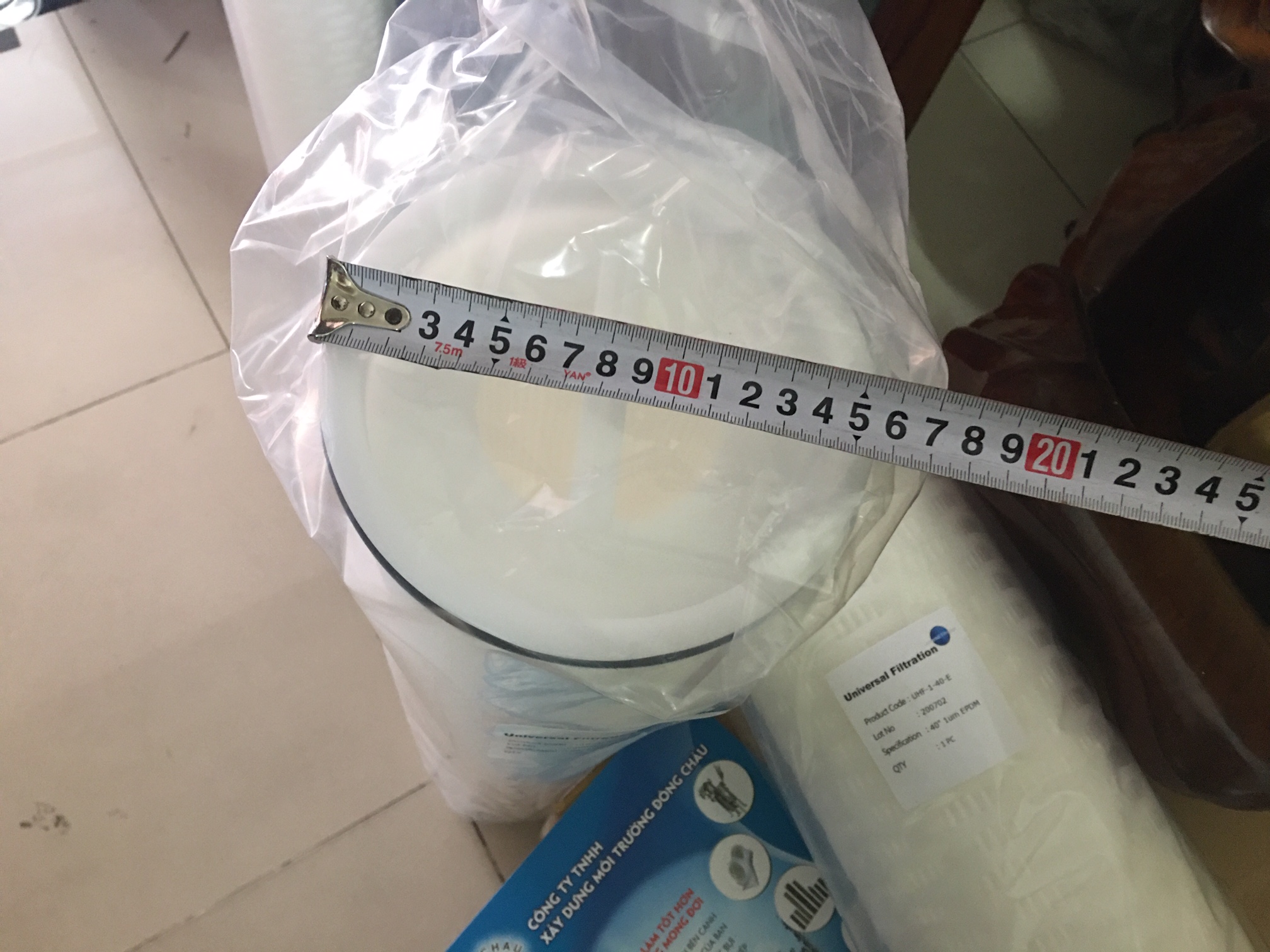 Lõi lọc giấy xếp lưu lượng lớn Universal Highflow 40 inch