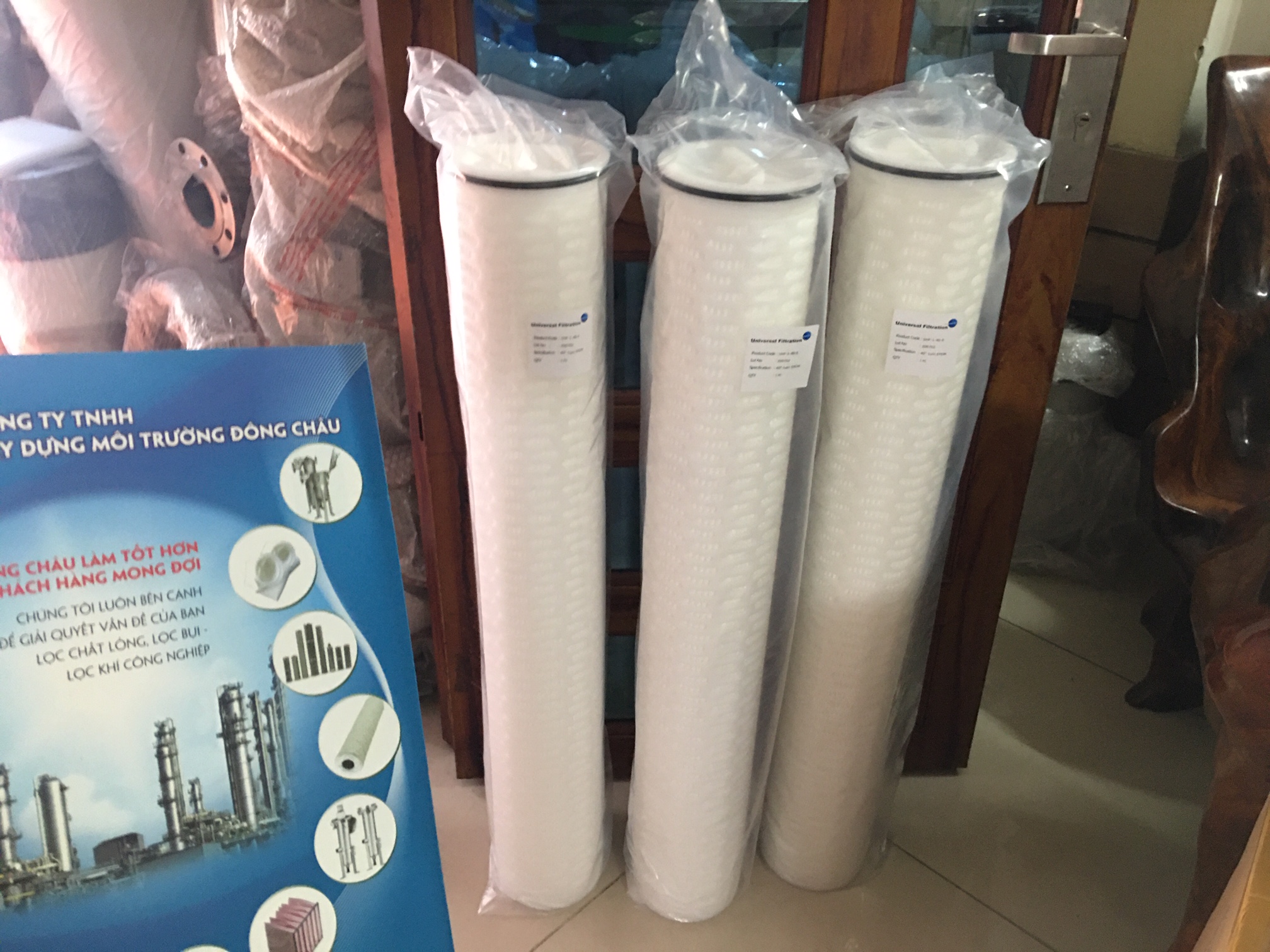 Lõi lọc giấy xếp lưu lượng lớn Universal Highflow 40 inch