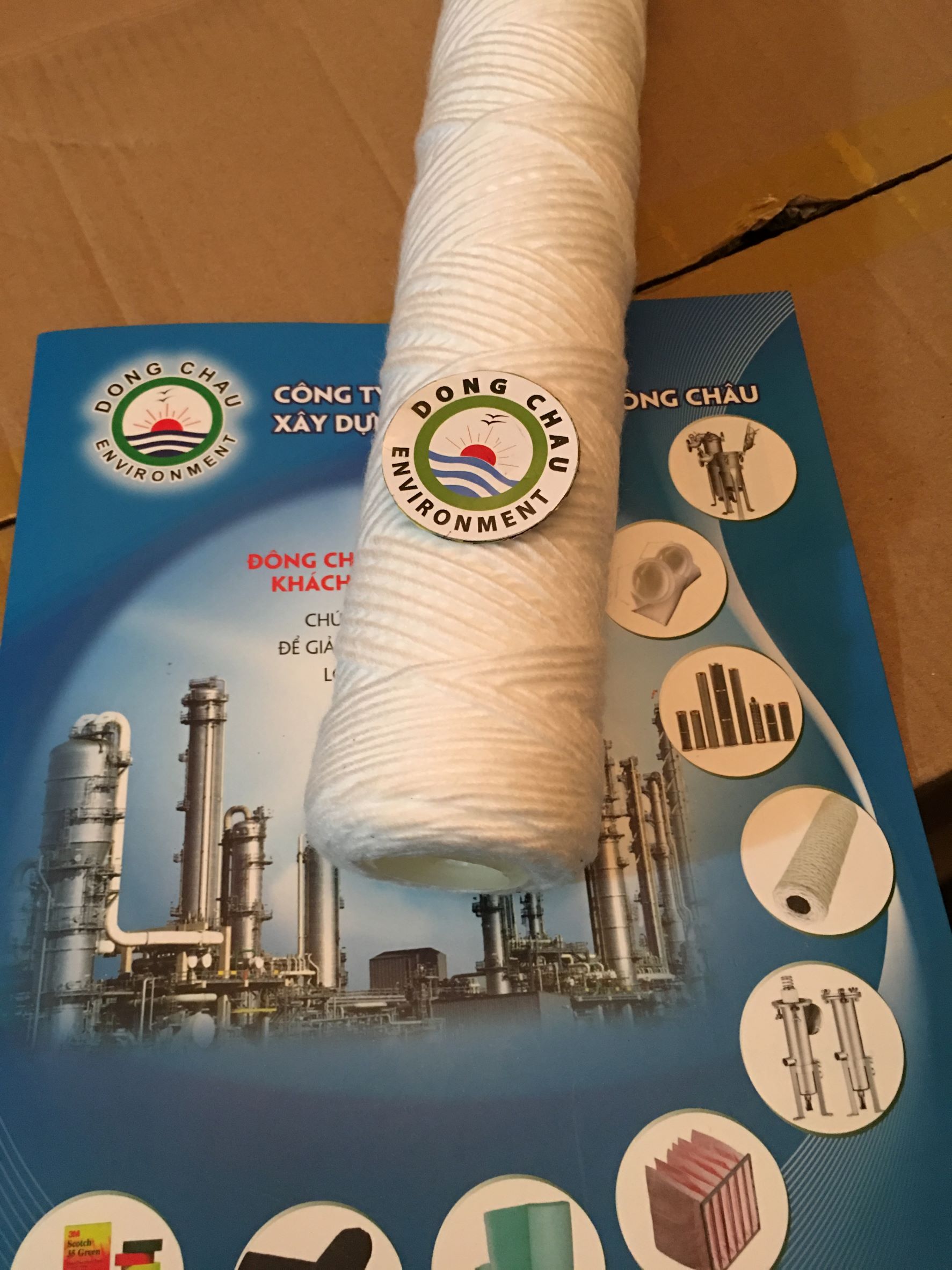 chi tiết cấu tạo Lõi lọc sợi của Mỹ 5 micron 30 inch