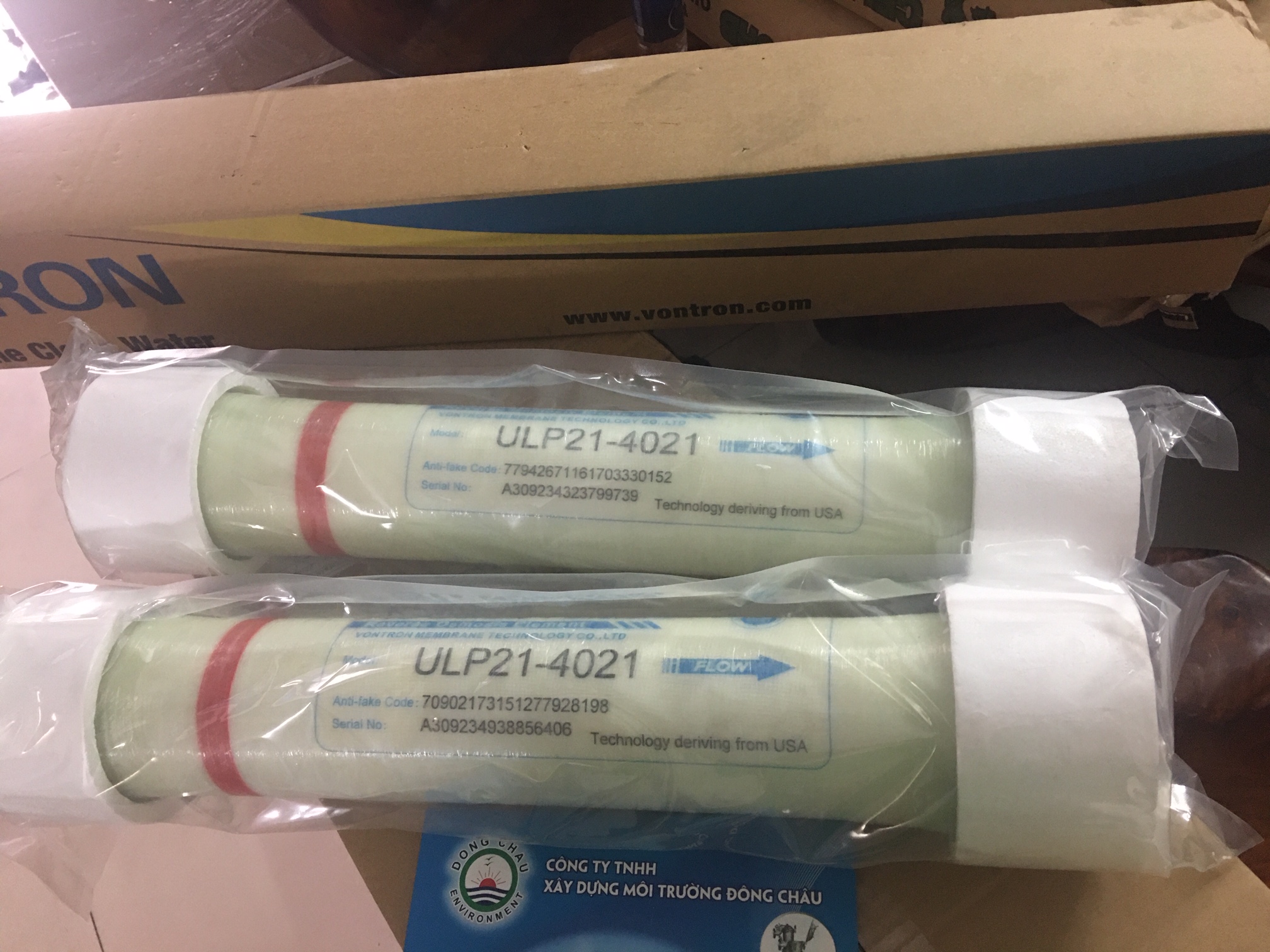 Màng RO Vontron áp thấp ULP21-4021