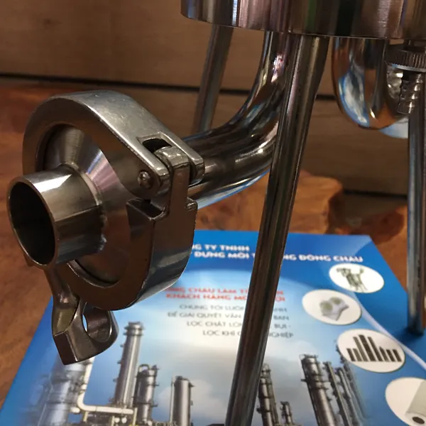 Bộ lọc khí inox 304 10 inch kết nối clamp