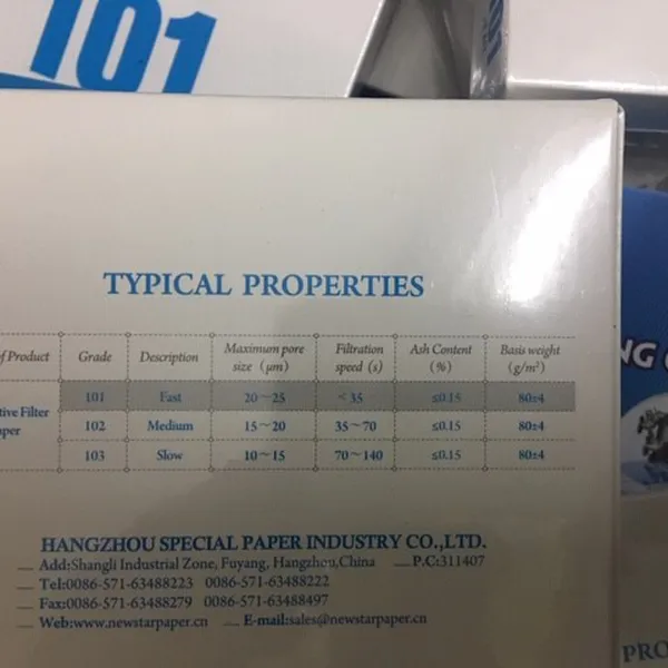 Giấy Lọc 101-110 Newstar định Lượng