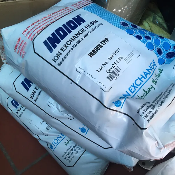 Hạt Nhựa Trao Đổi Ion Âm Anion Indion Ấn Độ FFIP Gốc Cl